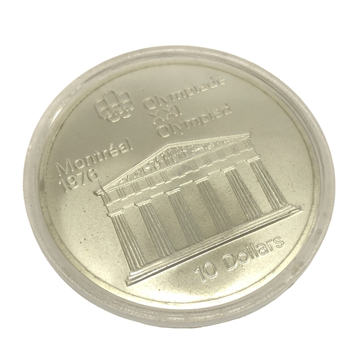 【記念コイン 4枚+1セット】1976年 モントリオール オリンピック 10ドル×2 5ドル×3 銀貨 専用ケース付 五輪 シルバー カナダ 現状 M754_画像7