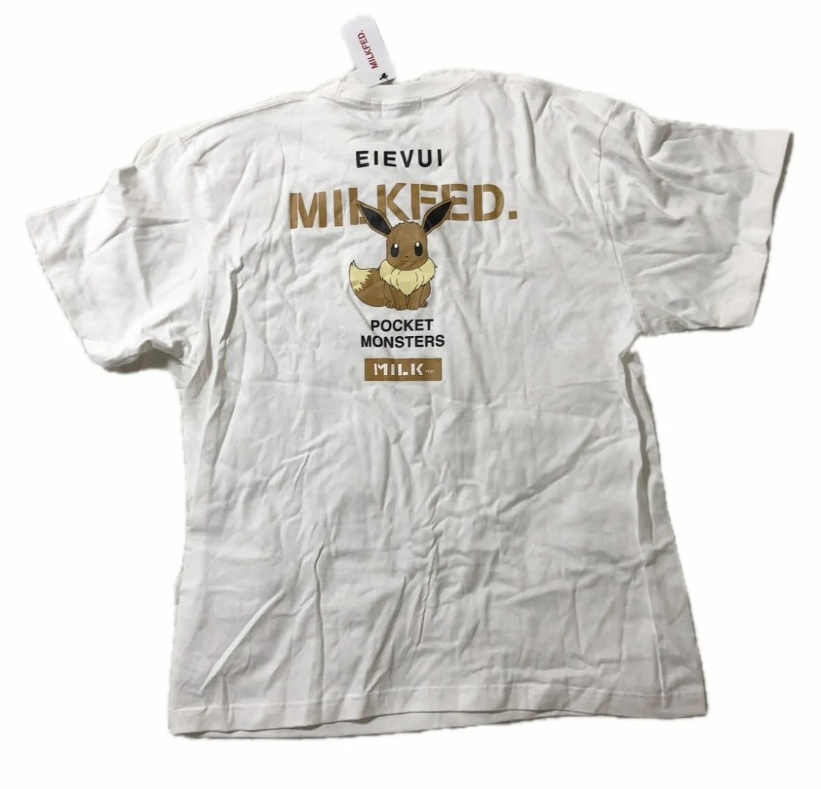 新品　MILKFED. ミルクフェド　半袖Tシャツ ホワイト XL ポケモン　レディース_画像2