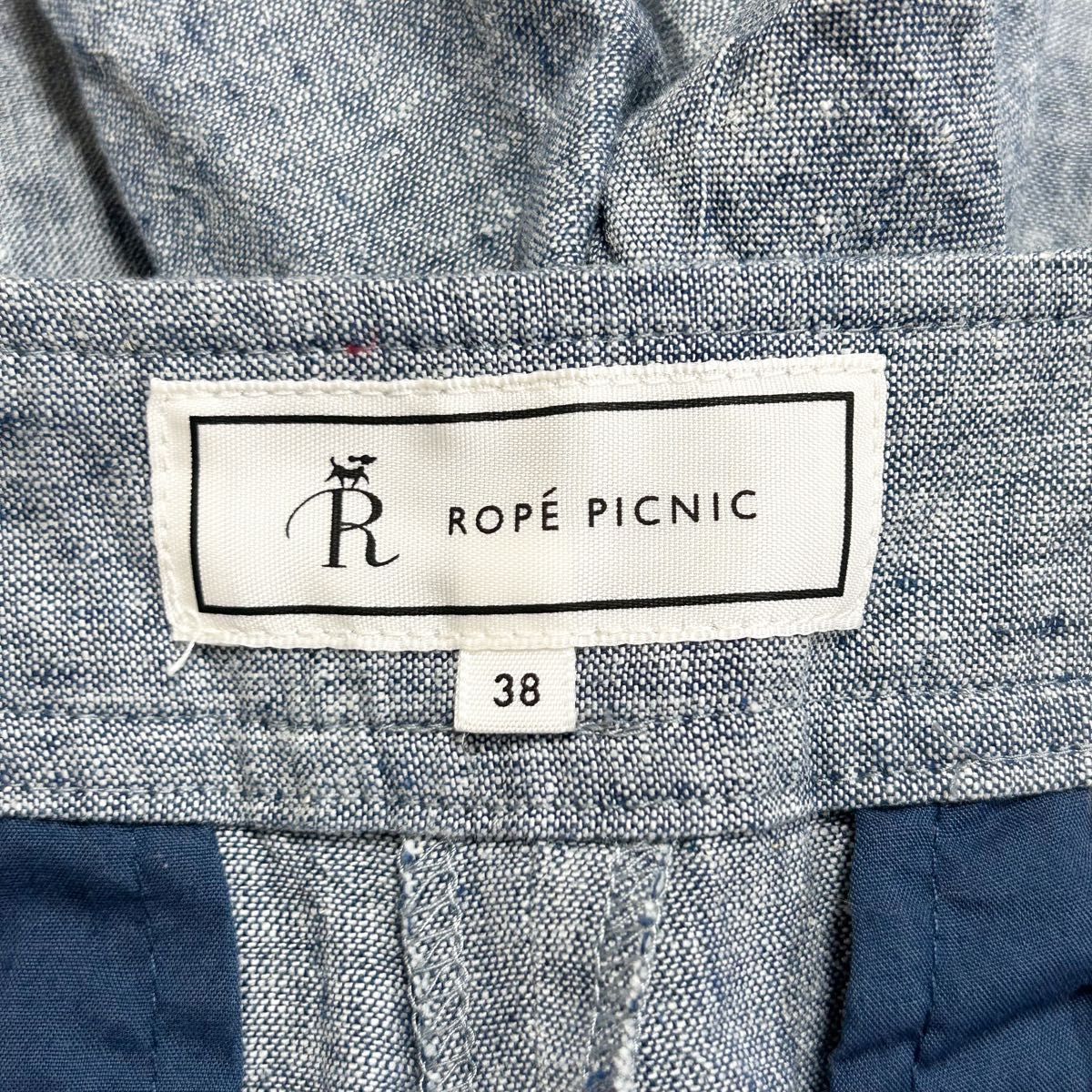 ROPE PICNIC ロペピクニック＊ハーフパンツ ゴルフウェア リネン コットン 38 M 