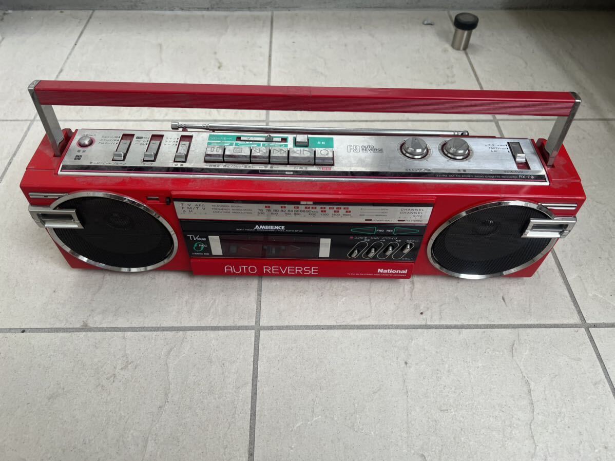  Showa Retro National National radio-cassette RX-F9 Junk 