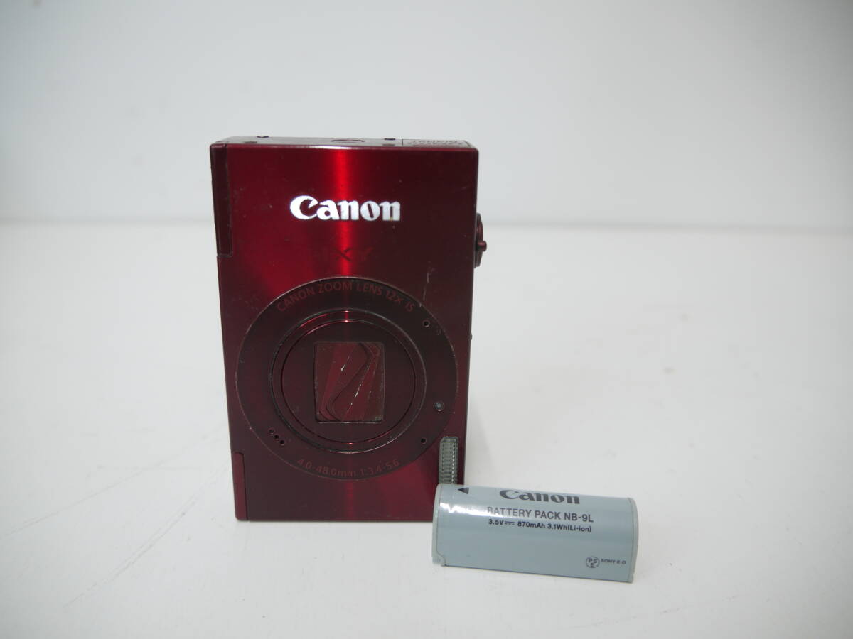 591 Canon IXY 3 FULLHD CANON ZOOM LENS 12xIS 4.0-48.0mm 1:3.5-5.6 キャノン イクシー バッテリー付 未確認 デジカメ コンデジ_画像1