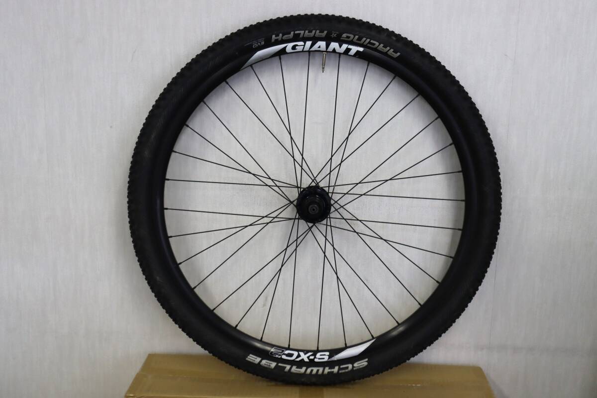 ◆GIANT ジャイアント XTC 外し 29インチ チューブ タイヤホイール リア RACING RALPH SCHWALBE S-XC2 135×9mm_画像1