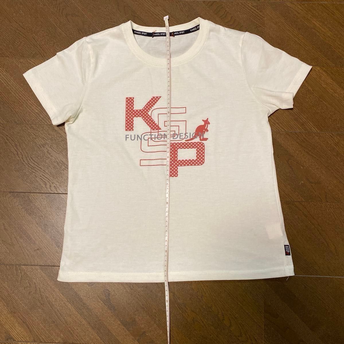 【KANGOL SPORT】カンゴールスポーツ  ロゴ半袖Tシャツ　レディース M 白　ホワイト　カジュアル　半袖Tシャツ