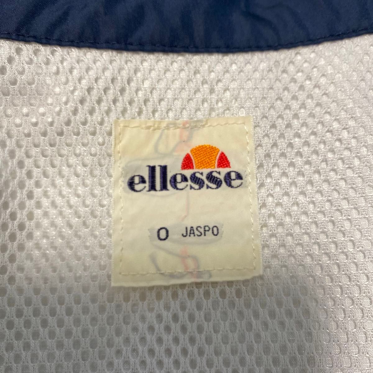 【ellesse】エレッセ　ゴルフナイロンベスト　白　ホワイト　O（LL）ゴルフウェア　 GOLF