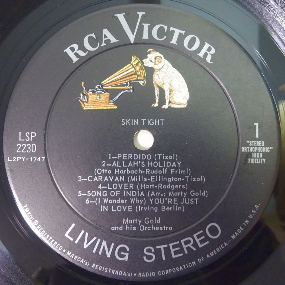10025838;【US盤/ヌードジャケ/Living Stereo】Marty Gold And His Orchestra / Skin Tightの画像3