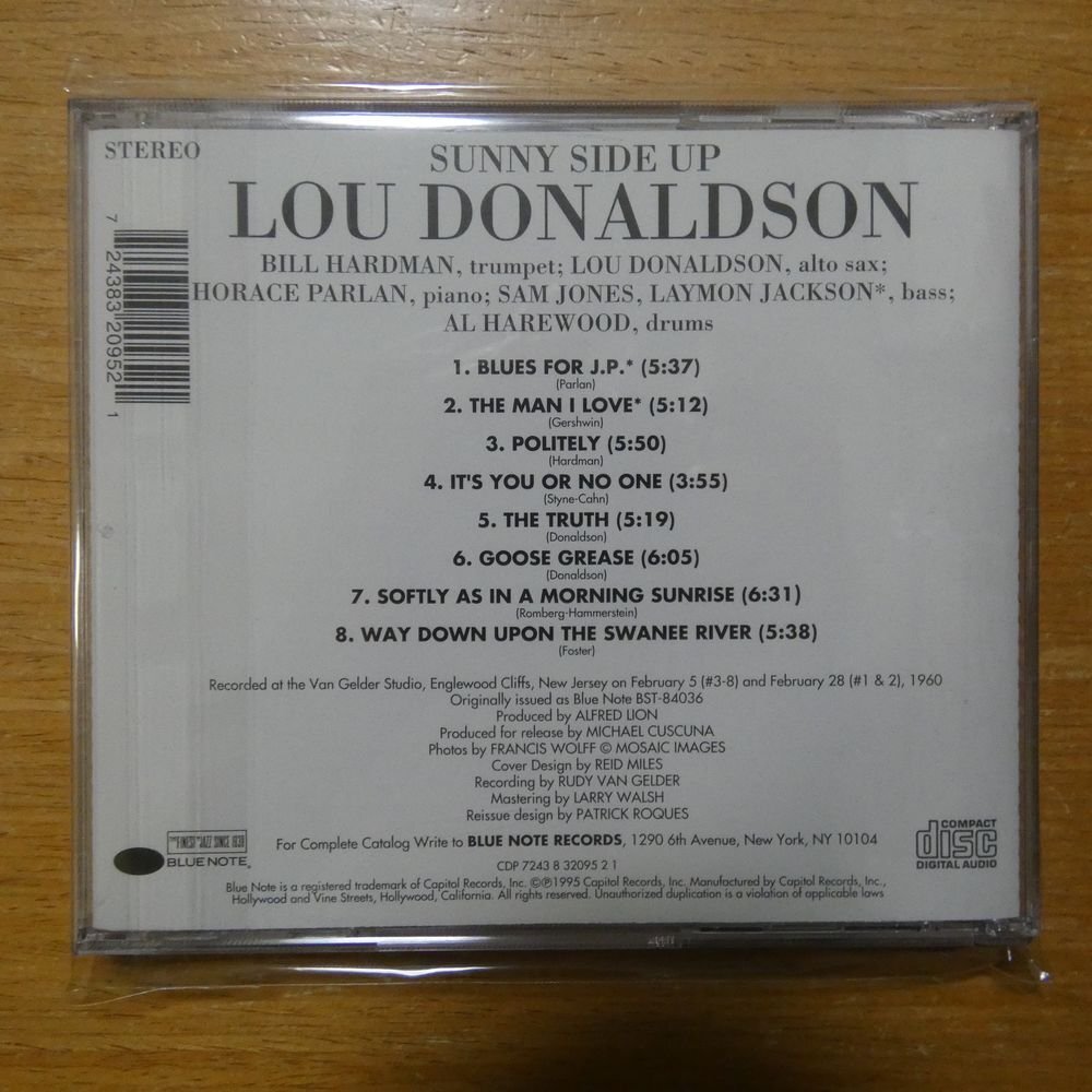 724383209521;【CD】LOU DONALDSON / SUNNY SIDE UP CDP-724383209521の画像2