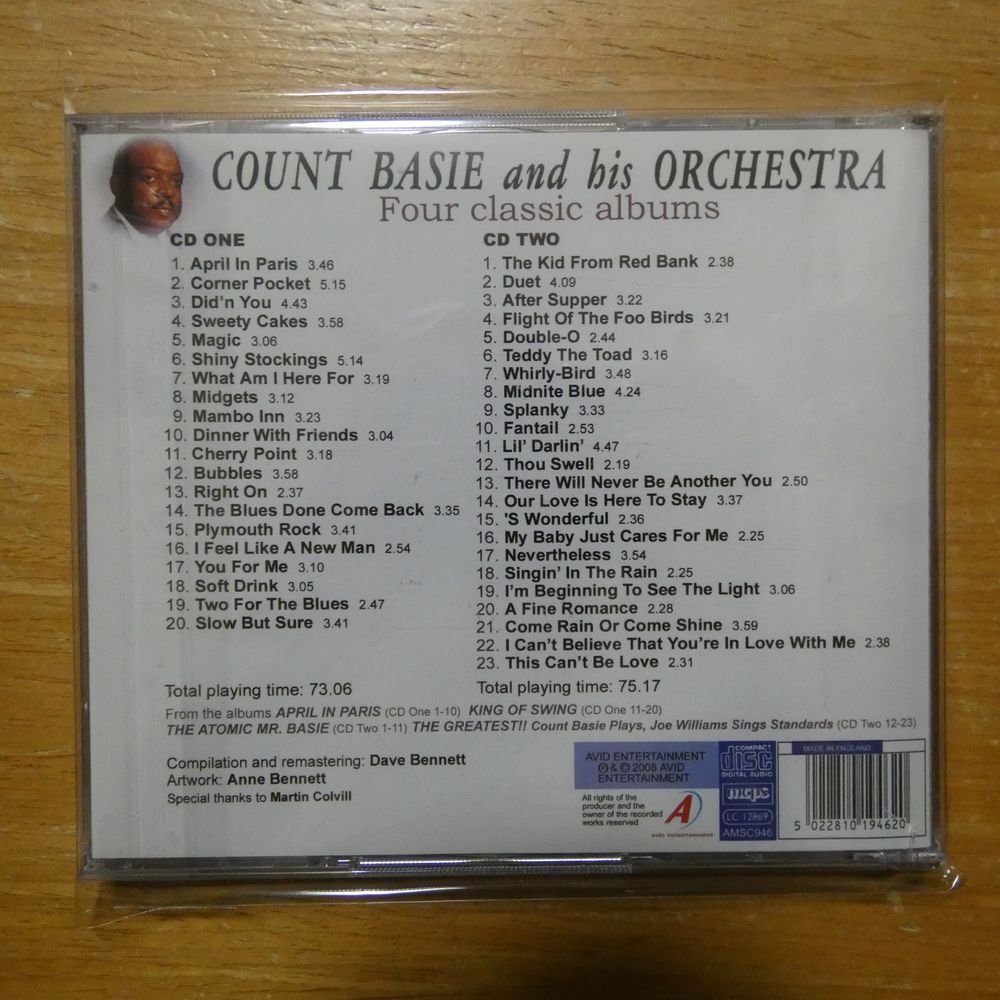 5022810194620;【2CD】COUNT BASIE AND HIS ORCHESTRA / FOUR CLASSIC ALBUMS 　AMSC-946_画像2