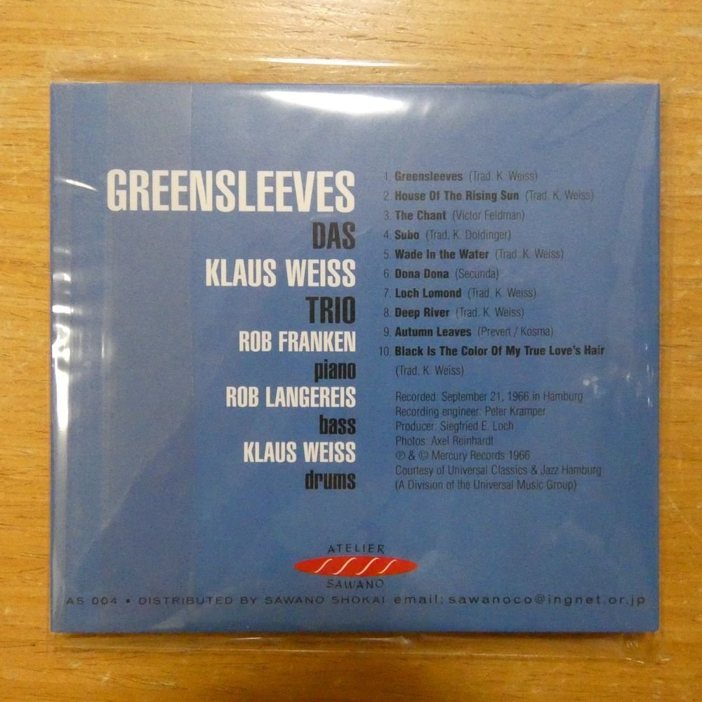 41098867;【CD】クラウス・ヴァイス・トリオ / GreenSleeves(AS-004)の画像2