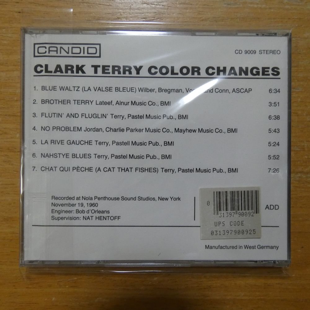 41098879;【CD/西独盤】CLARK TERRY / COLOR CHANGES CD-9009の画像2