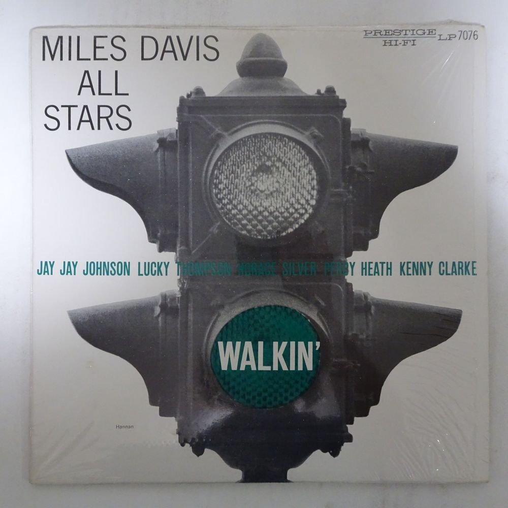 14031299;【ほぼ美盤/US盤/PRESTIGE/右紺ラベル/手書RVG刻印/MONO/深溝/シュリンク付】Miles Davis All Stars / Walkin'_画像1