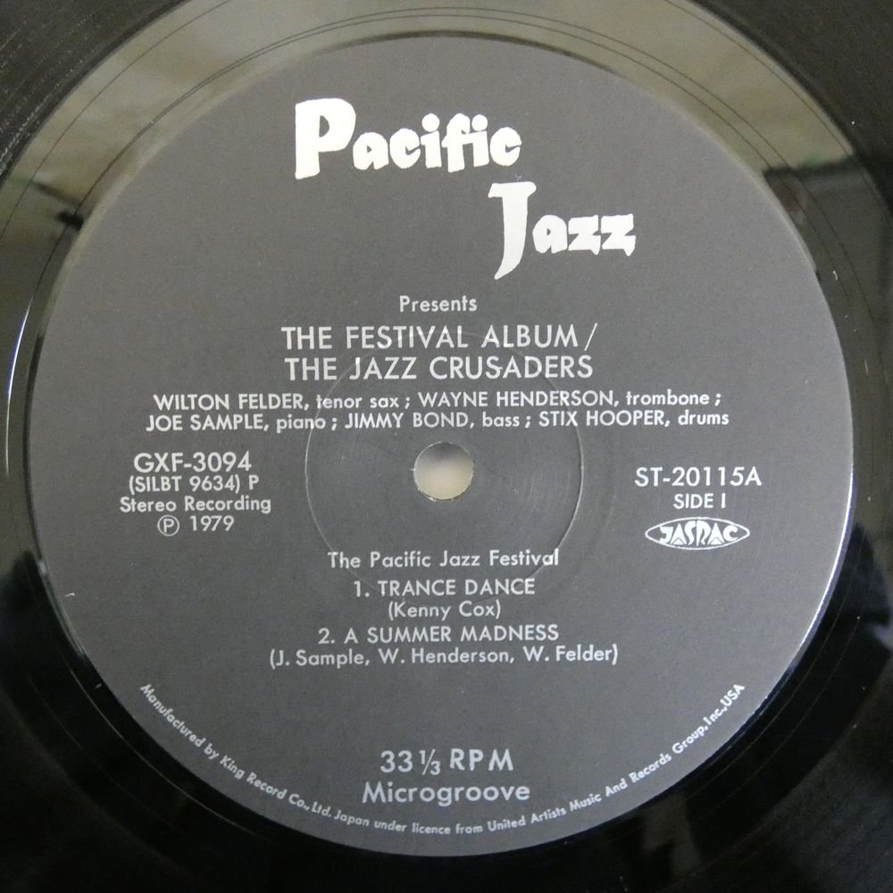 46075145;【帯付/PacificJazz】ジャズ・クルセイダーズ / The Festival Album_画像3