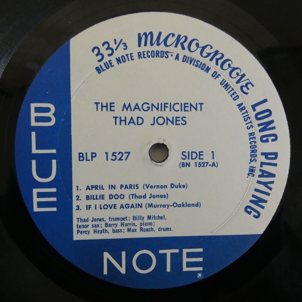 46075198;【US盤/BLUE NOTE/MONO】Thad Jones / The Magnificent Thad Jonesの画像3