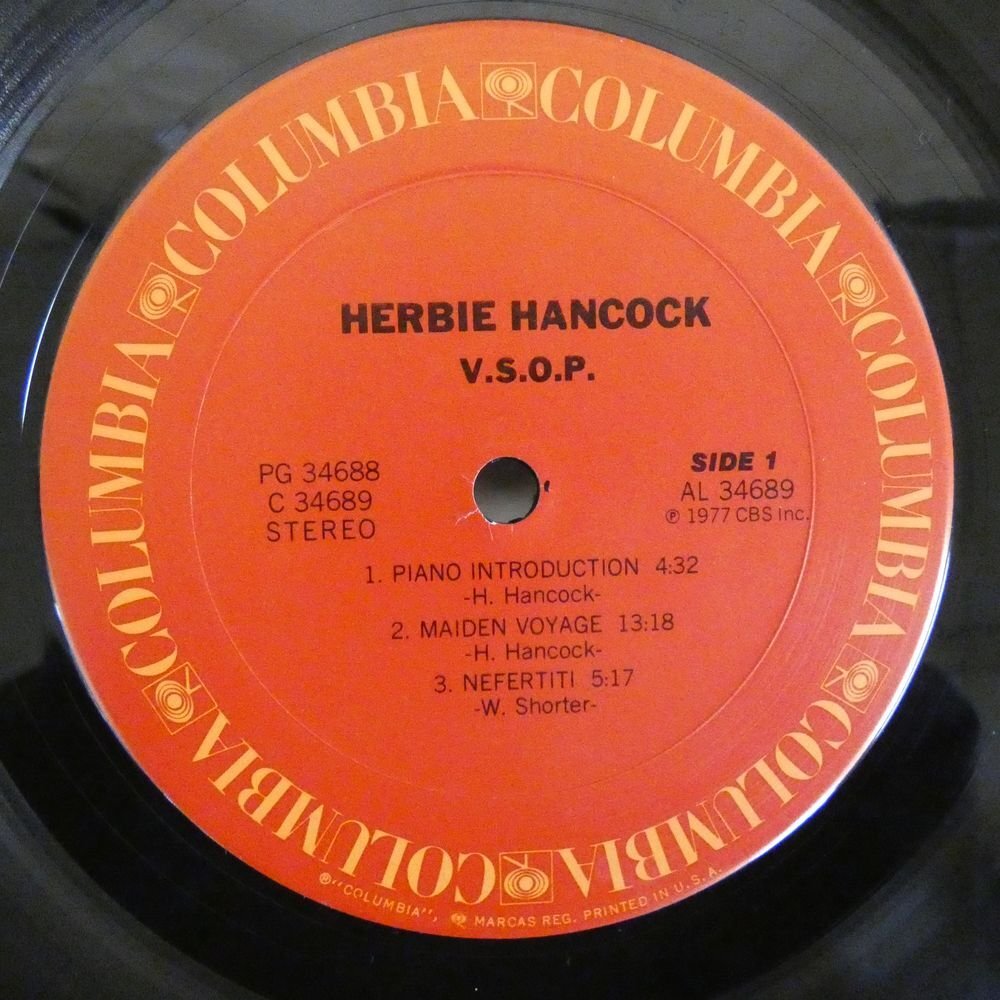 46075239;【USオリジナル/2LP/見開き】Herbie Hancock / V.S.O.P.の画像3