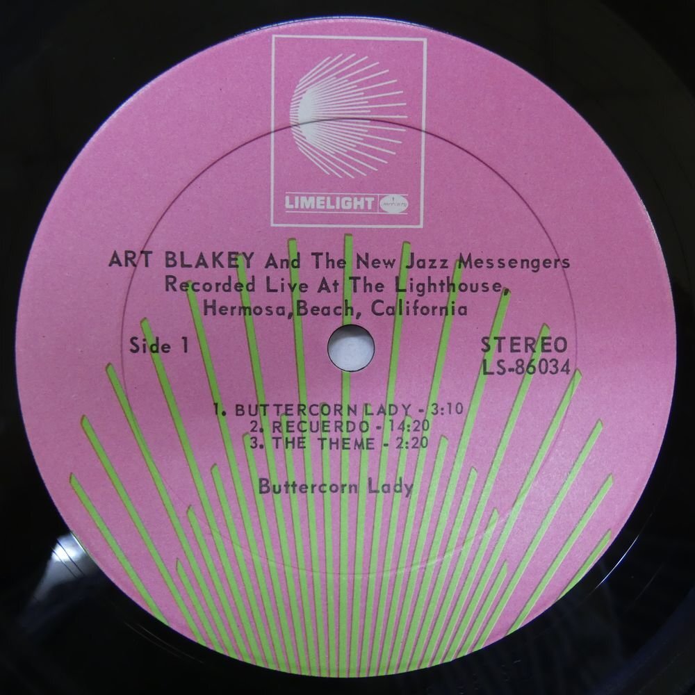 46075356;【US盤/LIMELIGHT】Art Blakey & The New Jazz Messengers / Buttercorn Lady_画像3