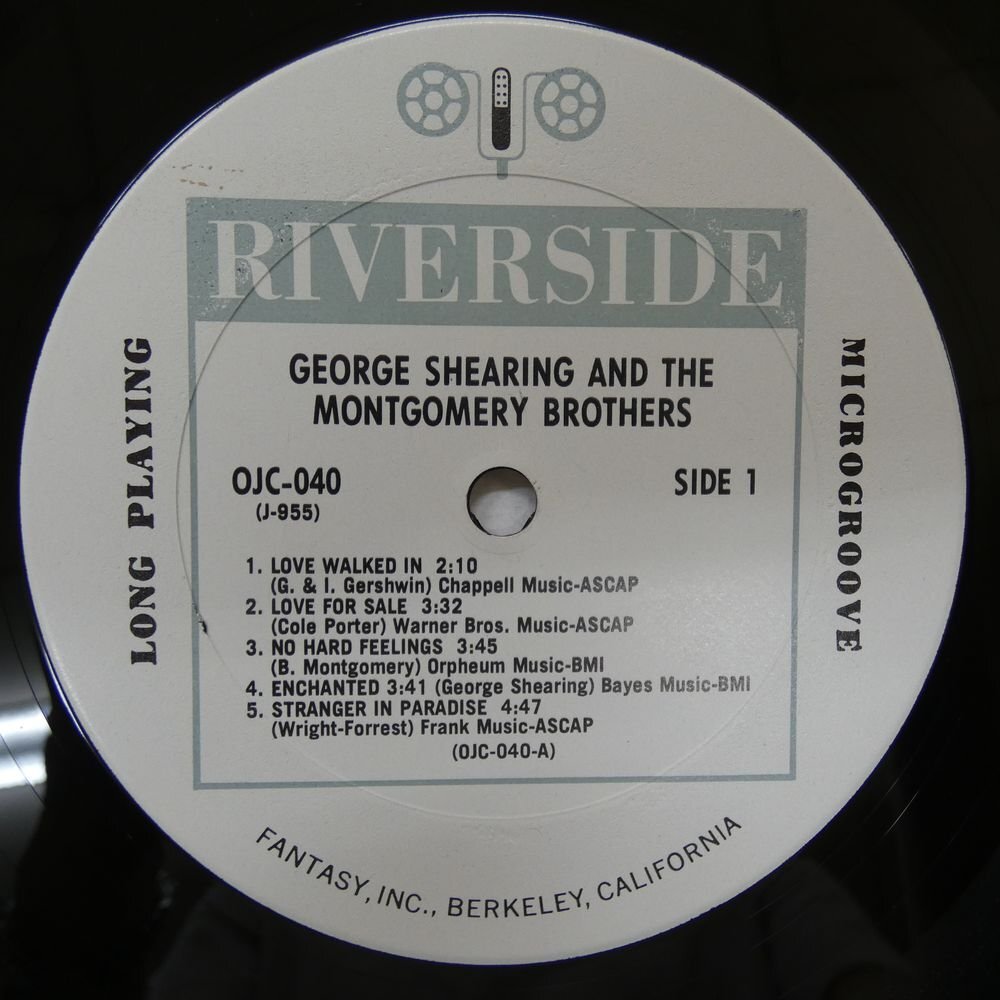 46075326;【US盤/OJC RIVERSIDE】George Shearing And The Montgomery Brothers / S.T.の画像3