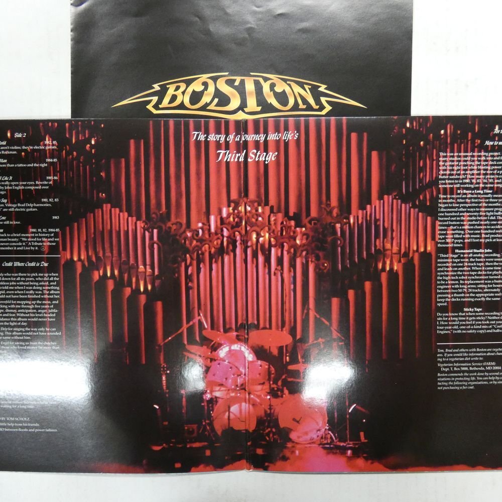 47059750;【国内盤/美盤/見開き】Boston / Third Stageの画像2