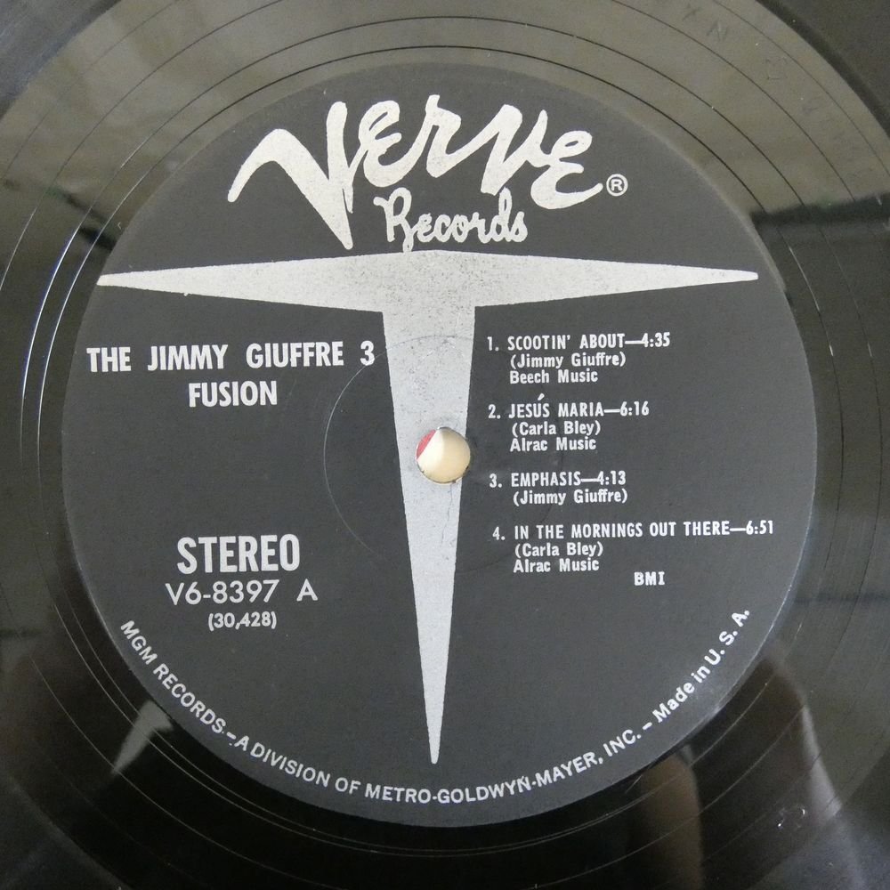 47060065;【US盤/Verve/黒T字】The Jimmy Giuffre 3 / Fusionの画像3