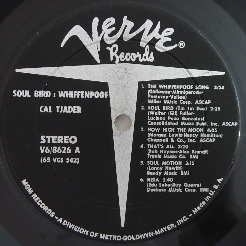 10025999;【US盤/黒T字/深溝/Vangelder刻印/VERVE】Cal Tjader / Soul Bird: Whiffenpoofの画像3