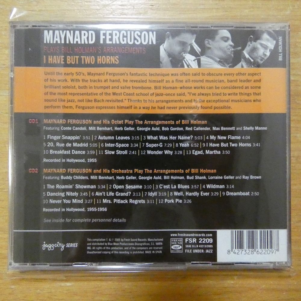 8427328622097;【2CD】MAYNARD FERGUSON / PLAYS BILL HOLMAN'S ARRANGEMENTS　FSR-2209_画像2