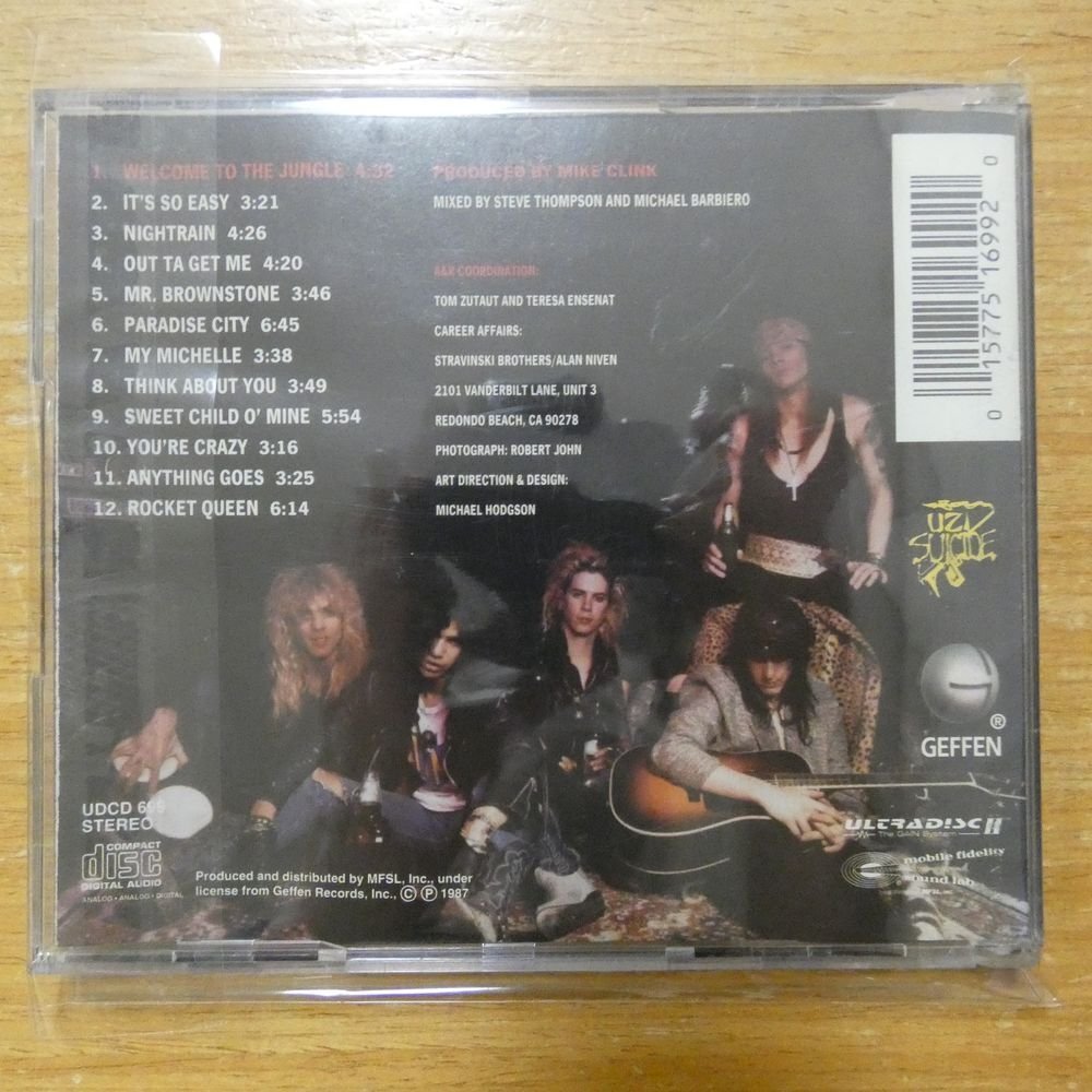 015775169920;【24KゴールドCD/高音質MFSL盤】GUNS N' ROSES / APPETITE FOR DESTRUCTION　UDCD-699_画像2