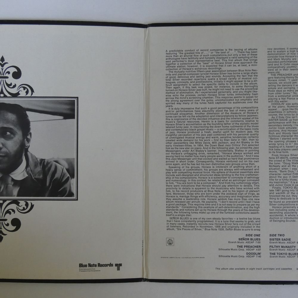 46075439;【US盤/BLUE NOTE/LIBERTY/VAN GELDER刻印/見開き】Horace Silver / The Best Of Horace Silver_画像2