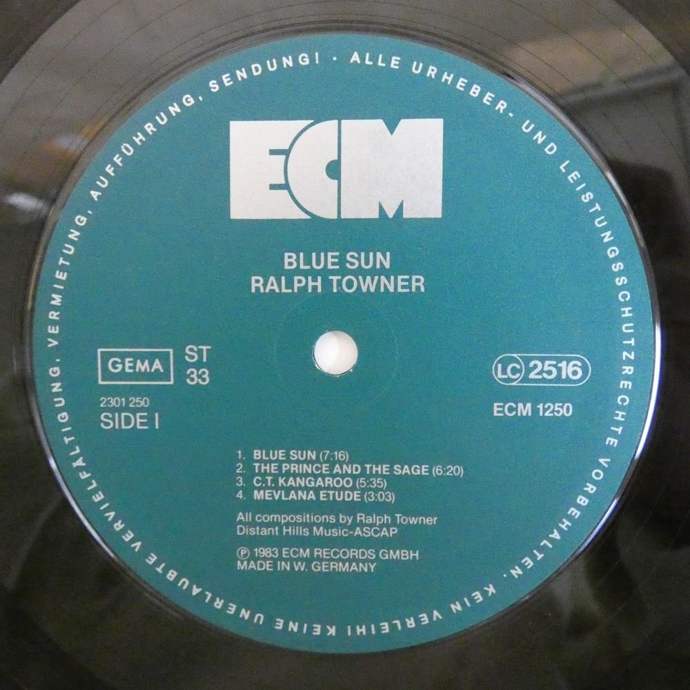 46075482;【Germany盤/ECM/美盤】Ralph Towner / Blue Sun_画像3