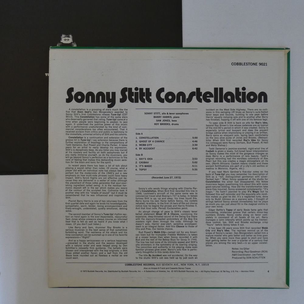 46075552;【US盤/COBBLESTONE/コーティングジャケ/美盤】Sonny Stitt / Constellation_画像2