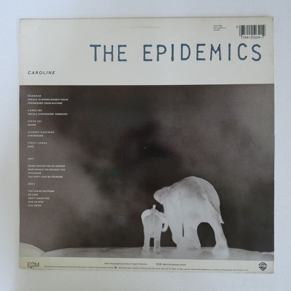 46075486;【US盤/ECM】Shankar / Caroline / The Epidemics_画像2