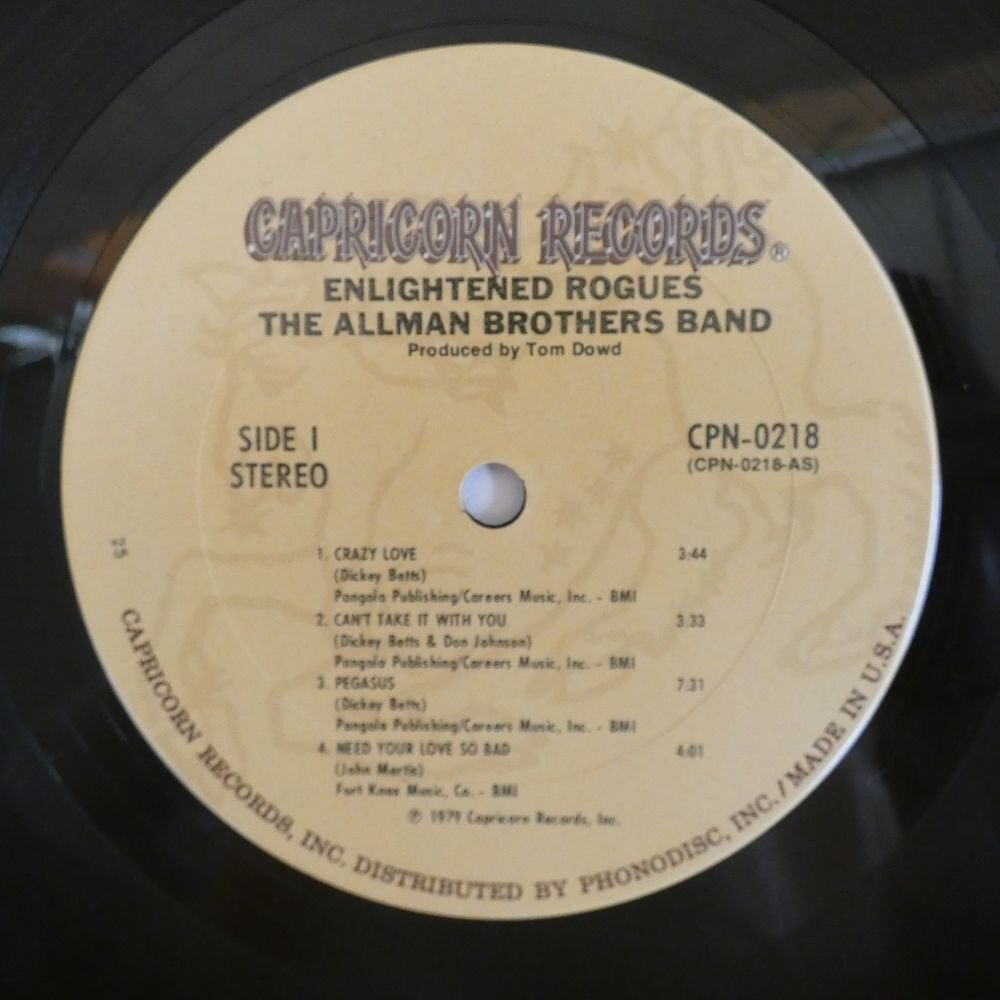 46075841;【US盤/見開き】The Allman Brothers Band / Enlightened Rogues_画像3