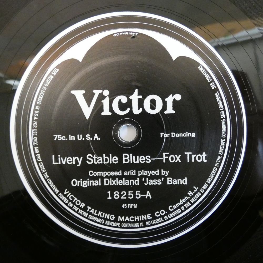 46075990;【US盤/10inch/45RPM/限定プレス】Original Dixieland 'Jass' Band / Livery Stable Blues / Original Dixieland One Step_画像3