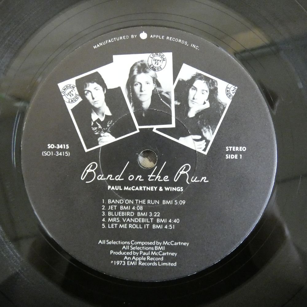 46076121;【US盤】Paul McCartney & Wings / Band On The Run_画像3