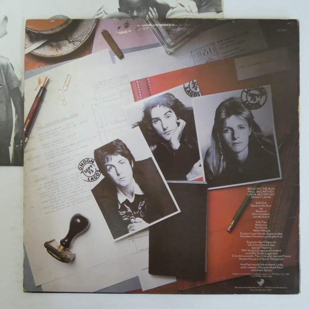 46076121;【US盤】Paul McCartney & Wings / Band On The Run_画像2