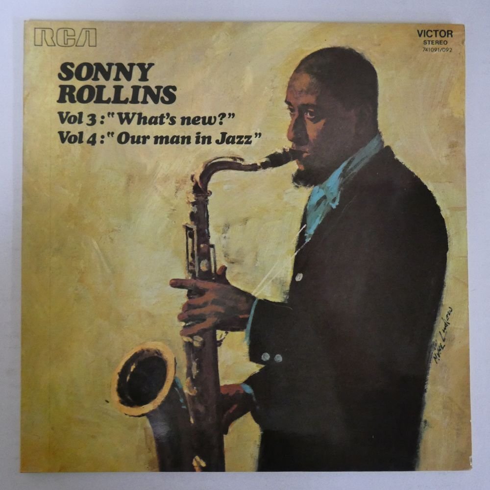 46076243;【France盤/2LP/見開き/コーティングジャケ/美盤】Sonny Rollins / Vol 3:What's New? / Vol 4:Our Man In Jazz_画像1