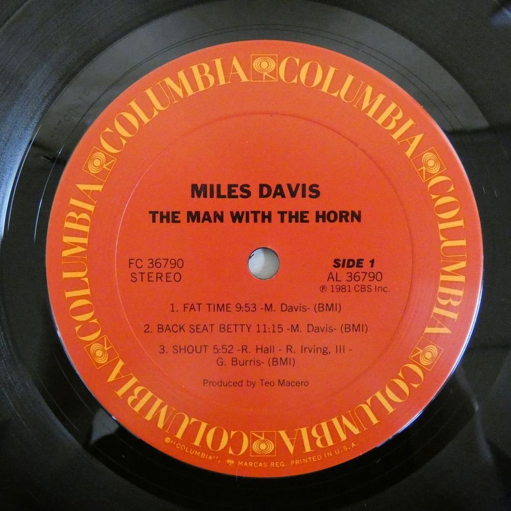 46076242;【US盤/シュリンク/ハイプステッカー】Miles Davis / The Man With The Horn_画像3