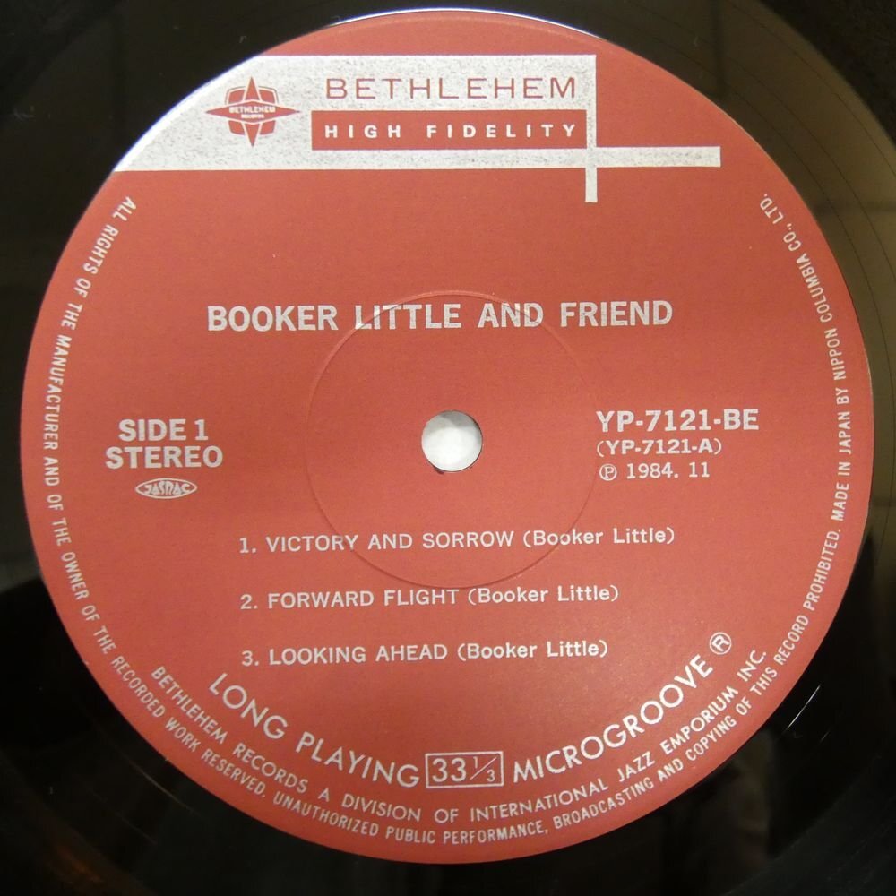 47060590;【国内盤/Bethlehem】Booker Little / Booker Little And Friend_画像3