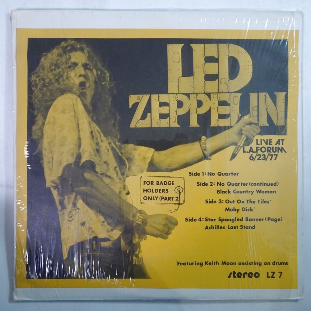 14031564;【BOOT/2LP/シュリンク付】Led Zeppelin / For Badge Holders Only (Part 2)_画像1