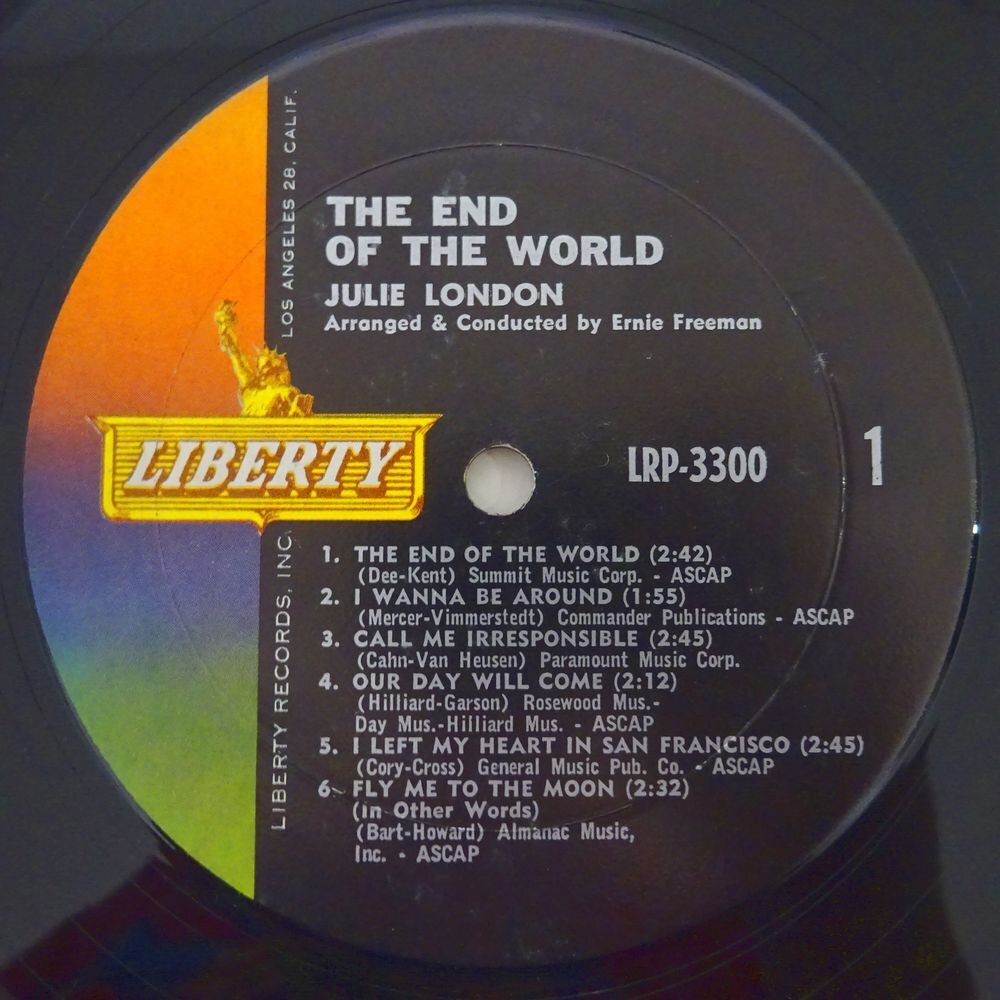 14031607;[US запись /LIBERTY/ радуга этикетка /MONO/ shrink есть ]Julie London / The End Of The World