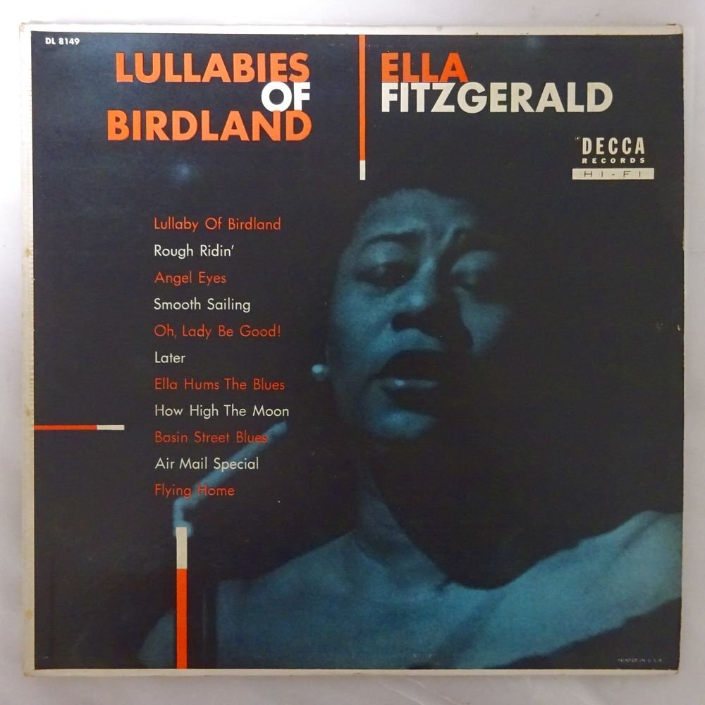 14031591;【US盤/DECCA/黒小ラベル/深溝/MONO】Ella Fitzgerald / Lullabies Of Birdland_画像1