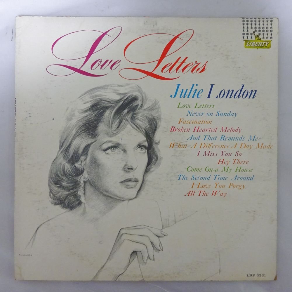 14031601;【USオリジナル/プロモ/白ラベル/MONO】Julie London / Love Letters_画像1