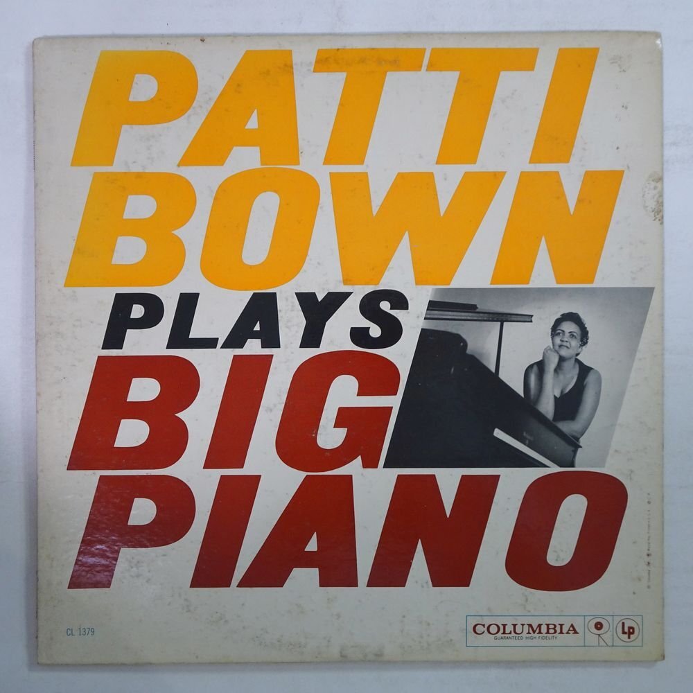 10026588;【US盤/6EYE/深溝/MONO/Columbia】Patti Bown / Plays Big Piano!_画像1
