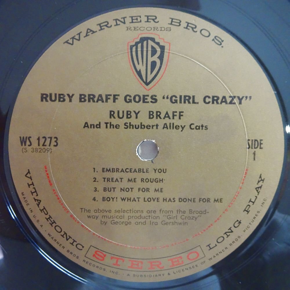 10026603;【US盤/金ラベル/WARNER】Ruby Braff And The Shubert Alley Cats ? Ruby Braff Goes Girl Crazy_画像3