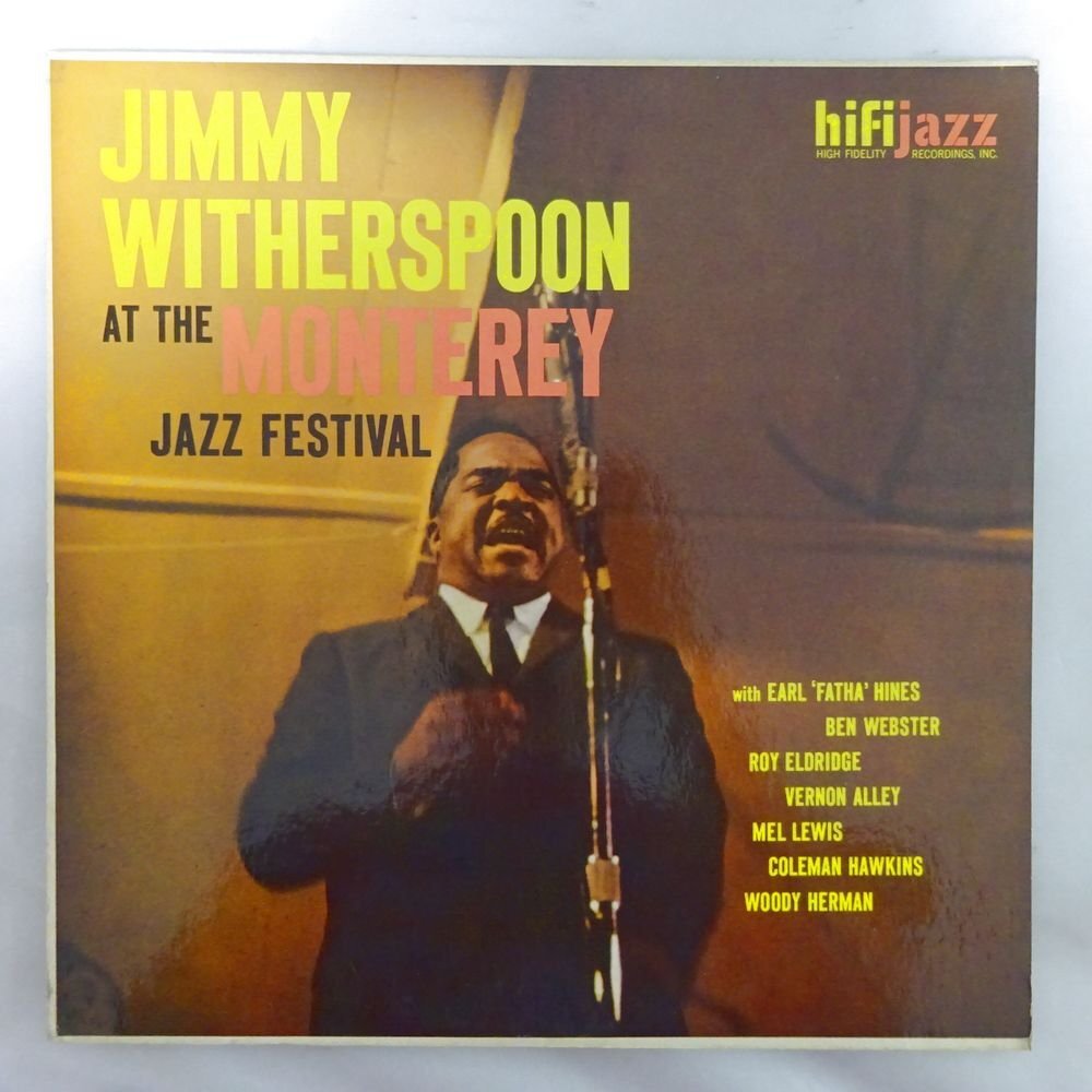 11187867;【US盤/HiFi Jazz/プロモ/MONO/深溝】Jimmy Witherspoon / At The Monterey Jazz Festival_画像1