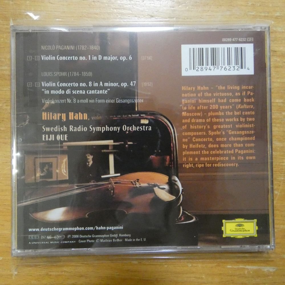 41100505;【CD/独盤】HAHN / PAGANINI, SPOHR: VIOLIN CONCERTOS(002894776232)_画像2