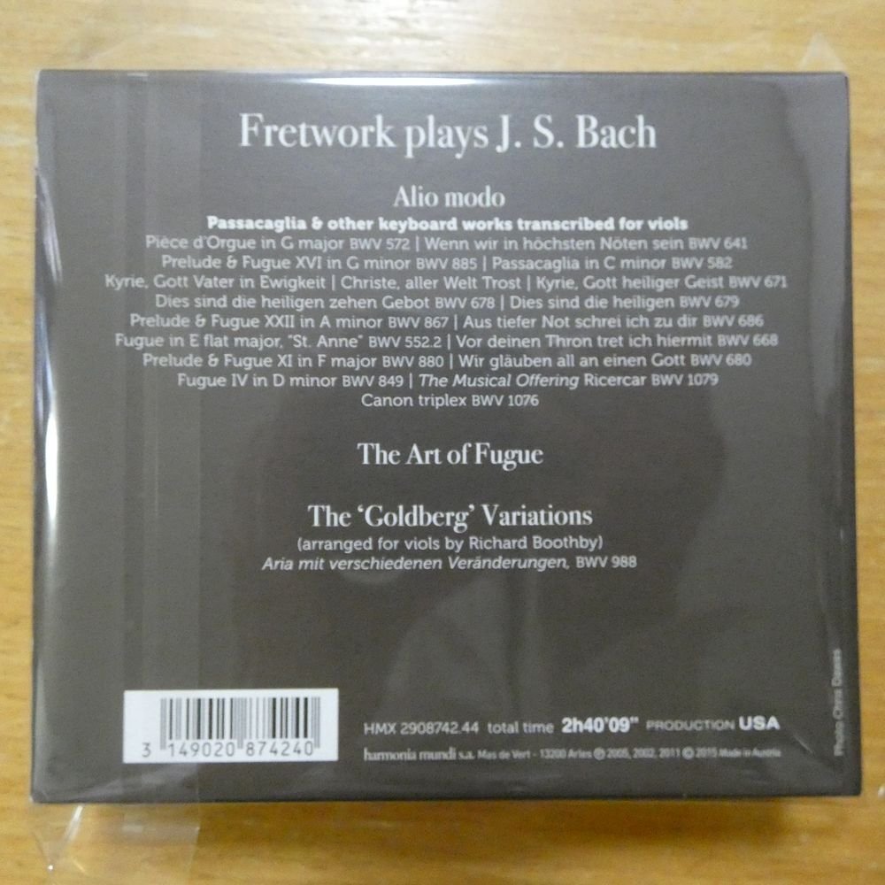 3149020874240;【3CDBOX】Fretwork / A Viol Consort Plays Johann Sebastian Bach(HMX2908742.44)_画像2