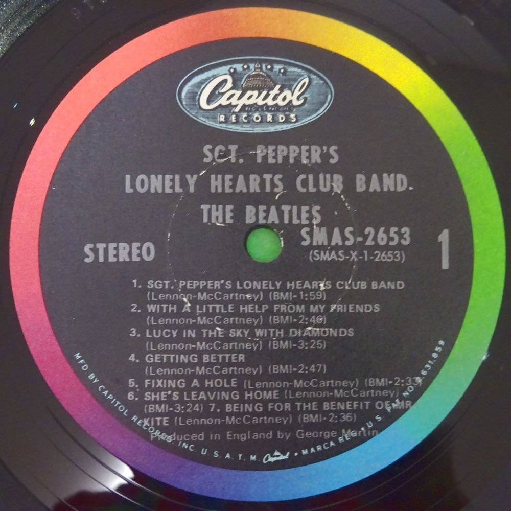 10026638;【US盤/虹ラベル/見開き】The Beatles / Sgt. Pepper's Lonely Hearts Club Band_画像3