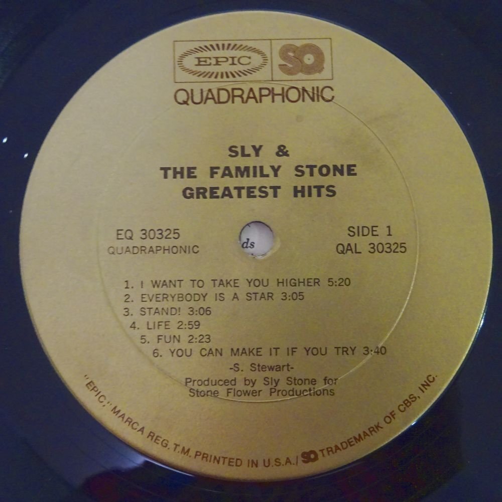 10026616;【US盤/4ch Quadraphonic】Sly & The Family Stone / Greatest Hits_画像3