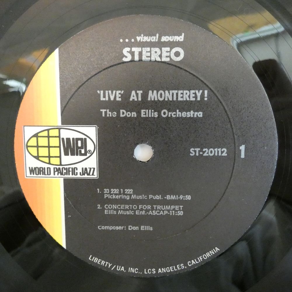 46076302;【US盤/PacificJazz/見開き】Don Ellis Orchestra / 'Live' At Monterey!_画像3