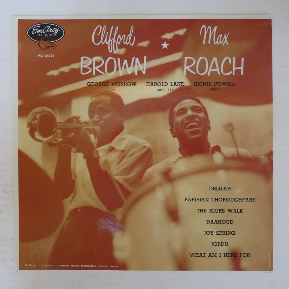 46076367;【国内盤/EmArcy/MONO/美盤】Clifford Brown And Max Roach / S・T_画像1