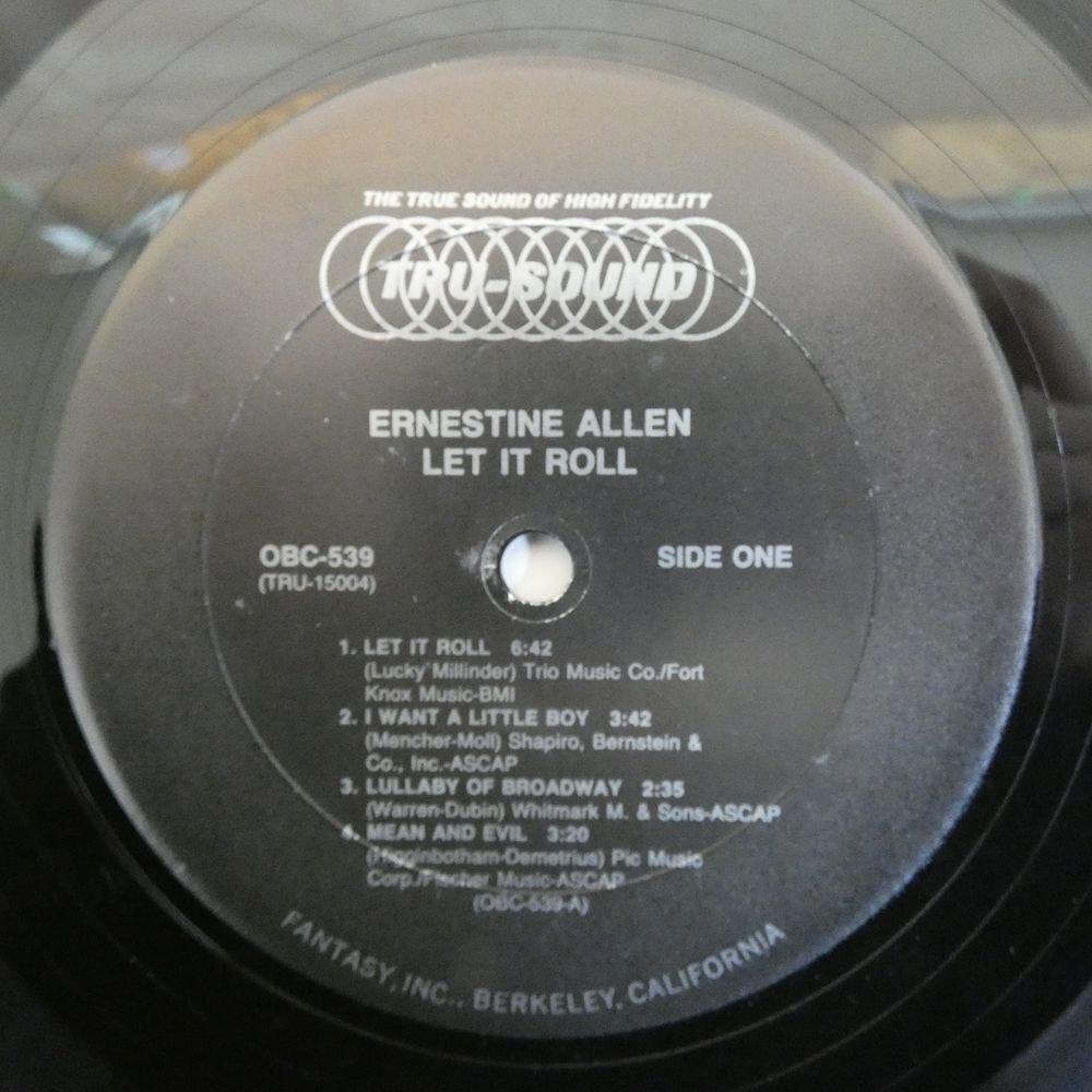 46076413;【US盤/OBC TRU-SOUND】Ernestine Allen / Let It Roll_画像3