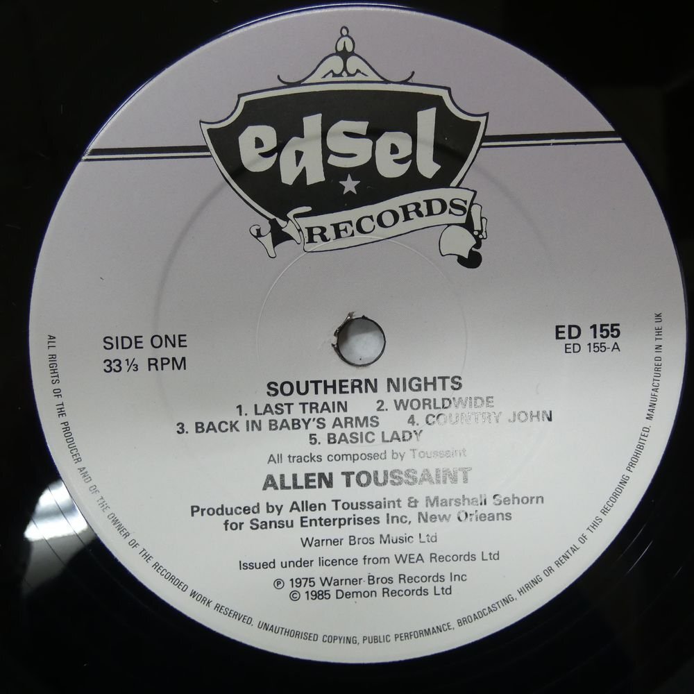 46076858;[UK record ]Allen Toussaint / Southern Nights